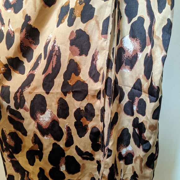 Nasty Gal leopard print dress, midi, size 6 - Picture 2 of 4